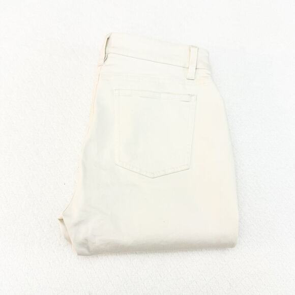 Eileen Fisher White Organic Denim Jean Skinny Leg Size 4